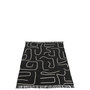 Voir la diapositive 3 : Paris Prix Plaid en Coton  Courbes  130x180cm Noir