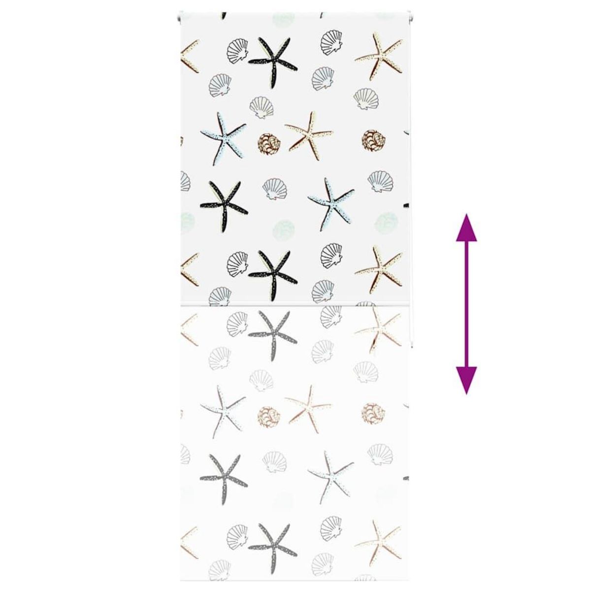 VIDAXL Store enrouleur de douche 90x240 cm largeur du tissu 86 cm