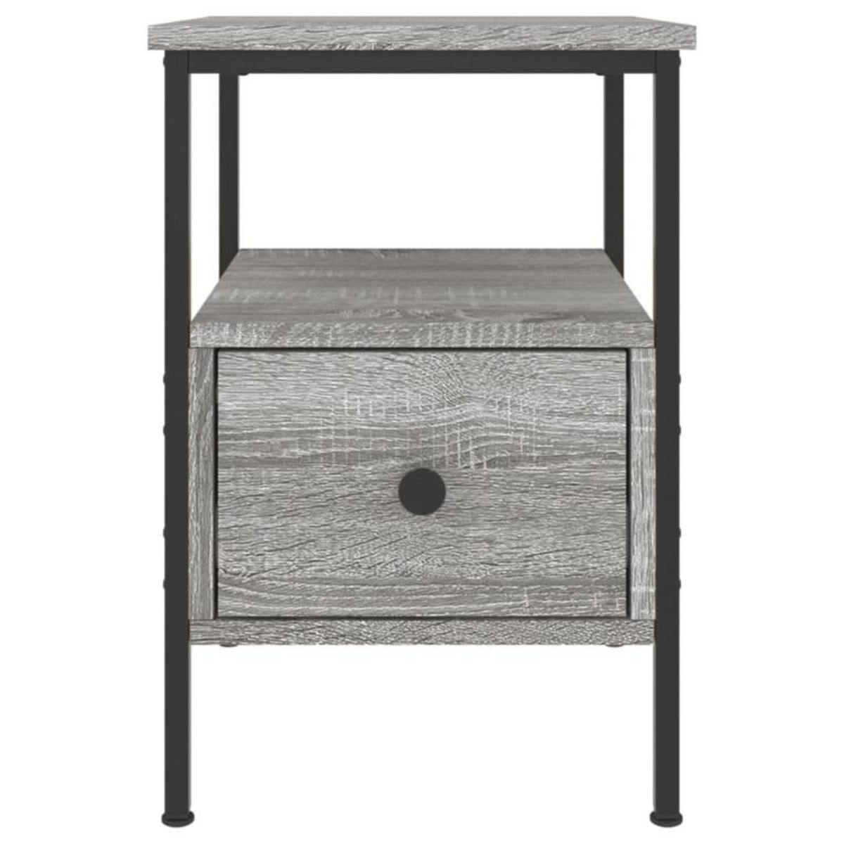 VIDAXL Table de chevet sonoma gris 34x36x50 cm bois d ingénierie