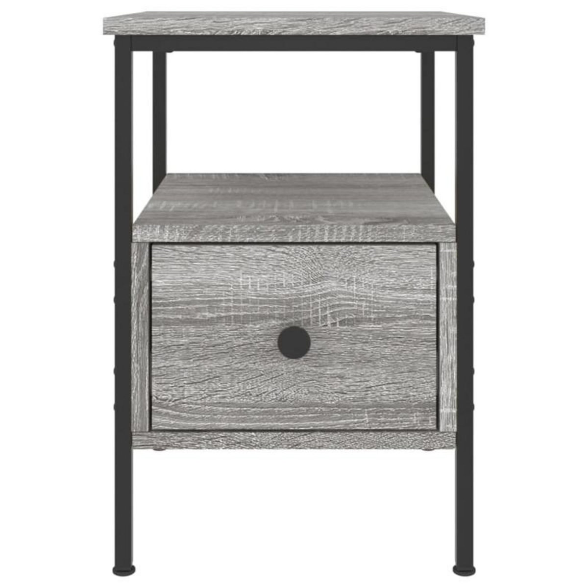 VIDAXL Table de chevet sonoma gris 34x36x50 cm bois d ingénierie