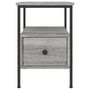 Voir la diapositive 6 : VIDAXL Table de chevet sonoma gris 34x36x50 cm bois d ingénierie