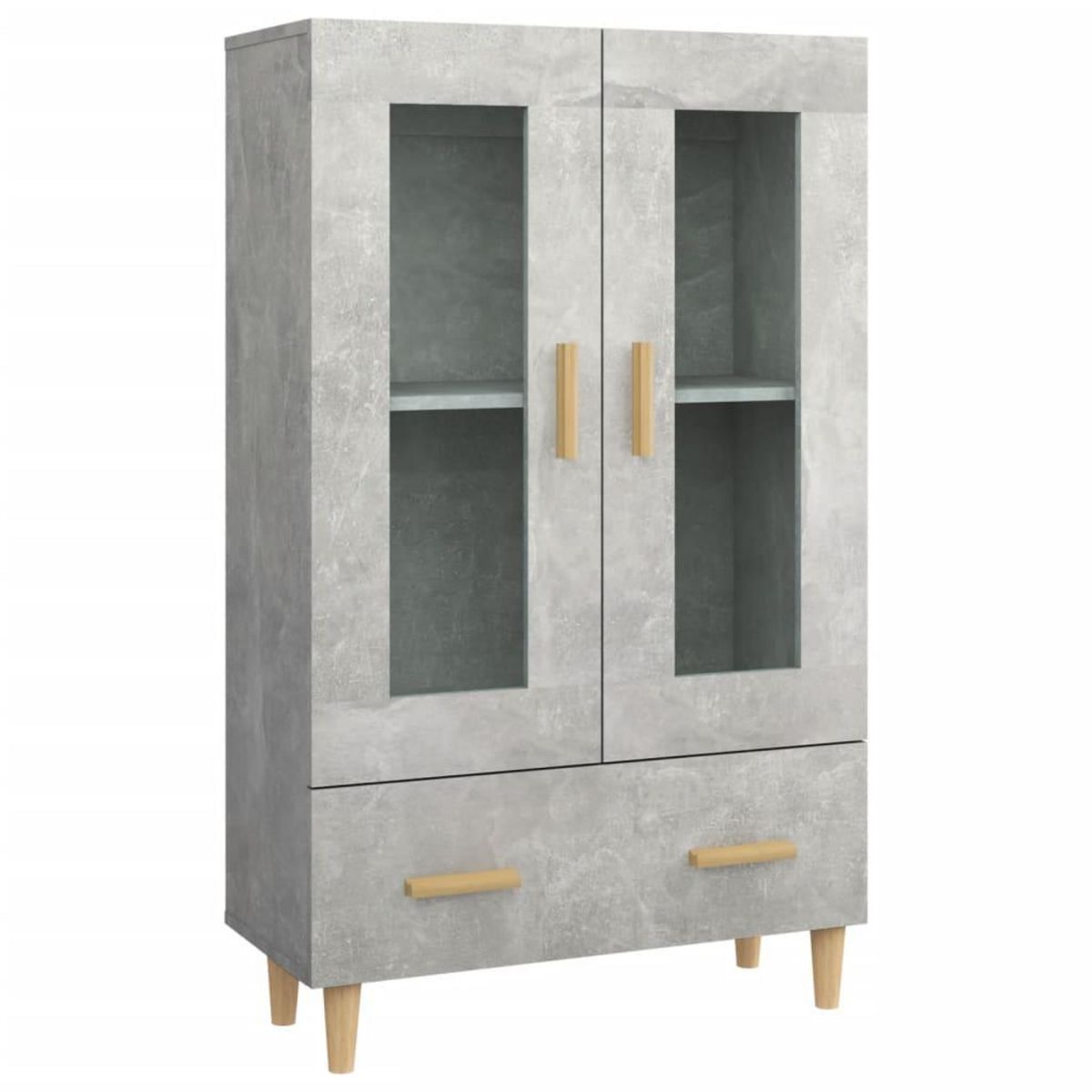 VIDAXL Buffet haut Gris beton 70x31x115 cm Bois d'ingenierie