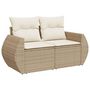 Voir la diapositive 5 : VIDAXL Salon de jardin avec coussins 5 pcs beige resine tressee