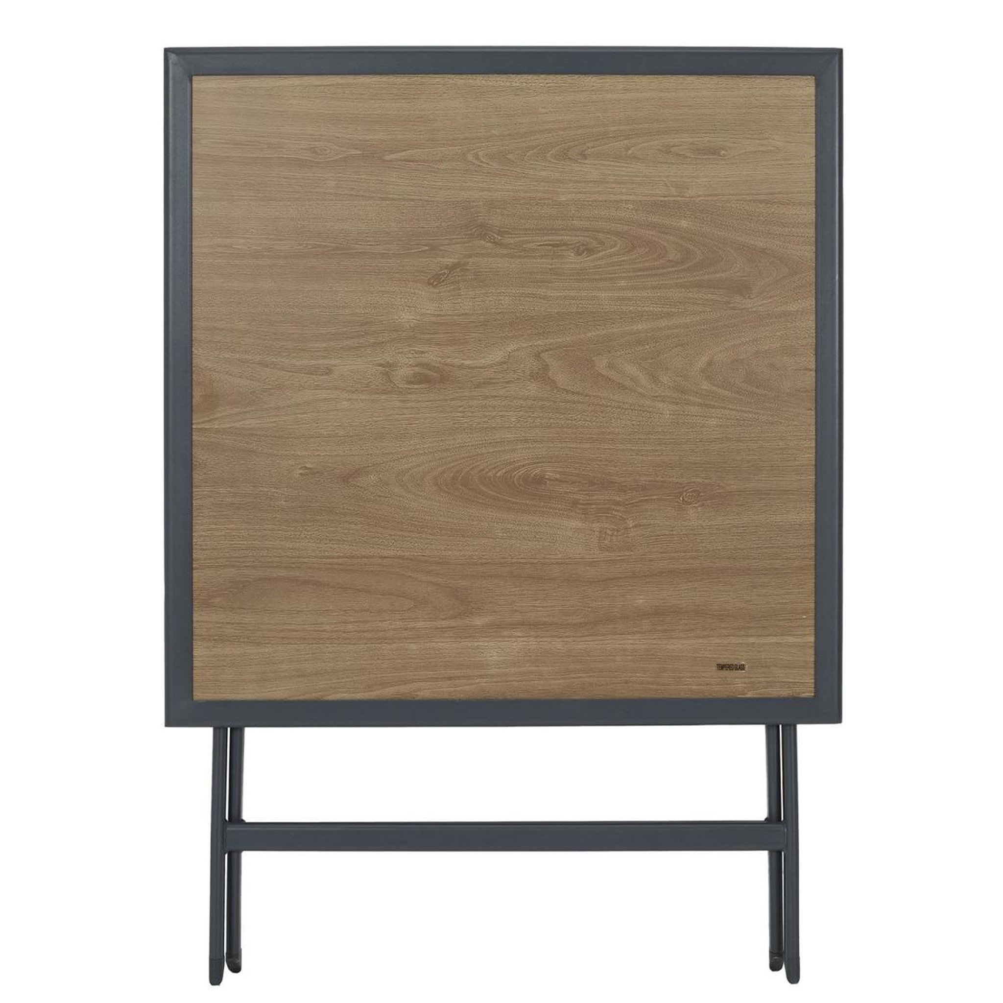 Voir la diapositive 3 : The Home Deco Factory Table de Jardin Pliable  Barcelone  70cm Gris & Naturel