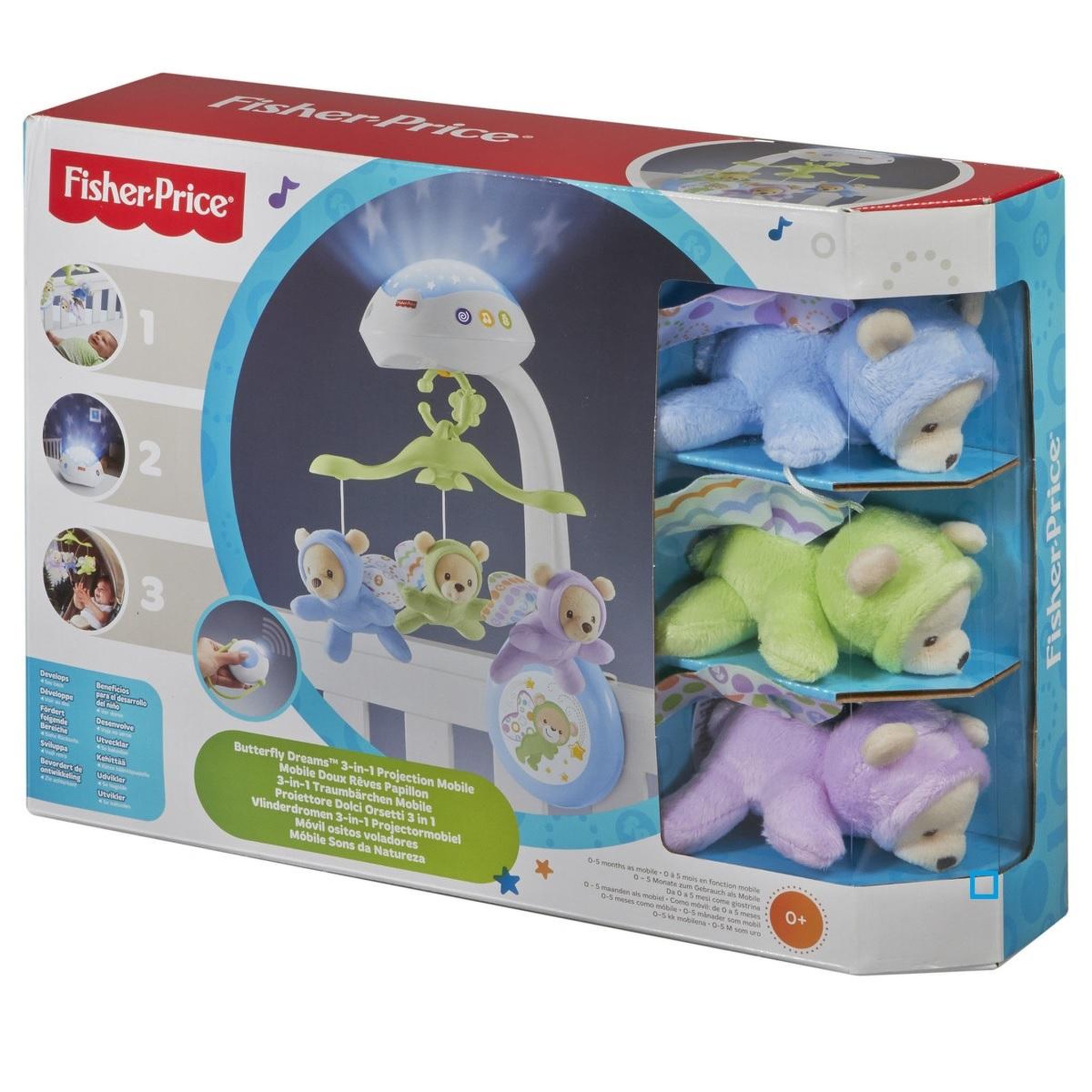 Voir la diapositive 3 : Fisher price Mobile doux rêves papillons 