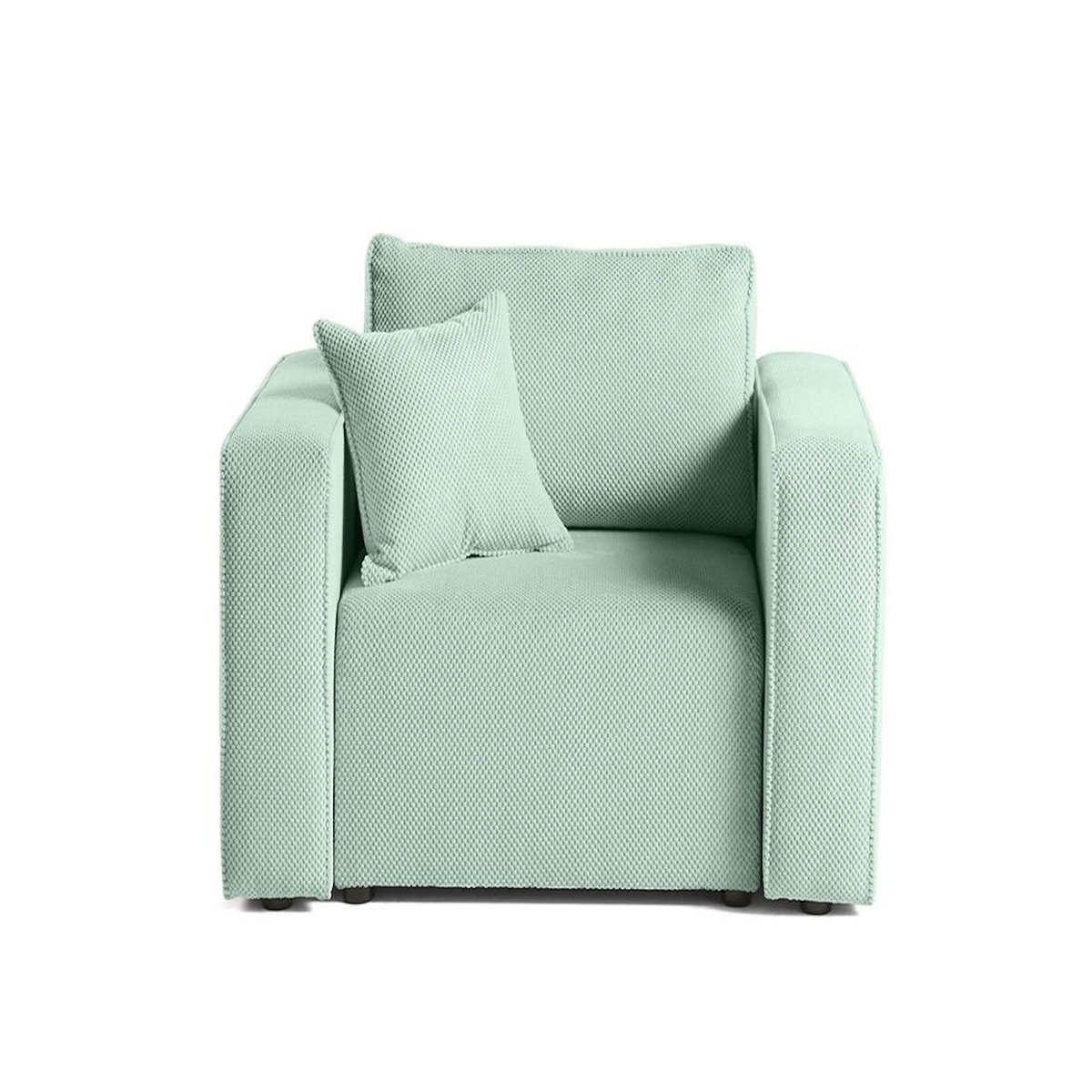 BEST MOBILIER Topaze - fauteuil - en velours texturé