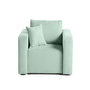 Voir la diapositive 1 : BEST MOBILIER Topaze - fauteuil - en velours texturé