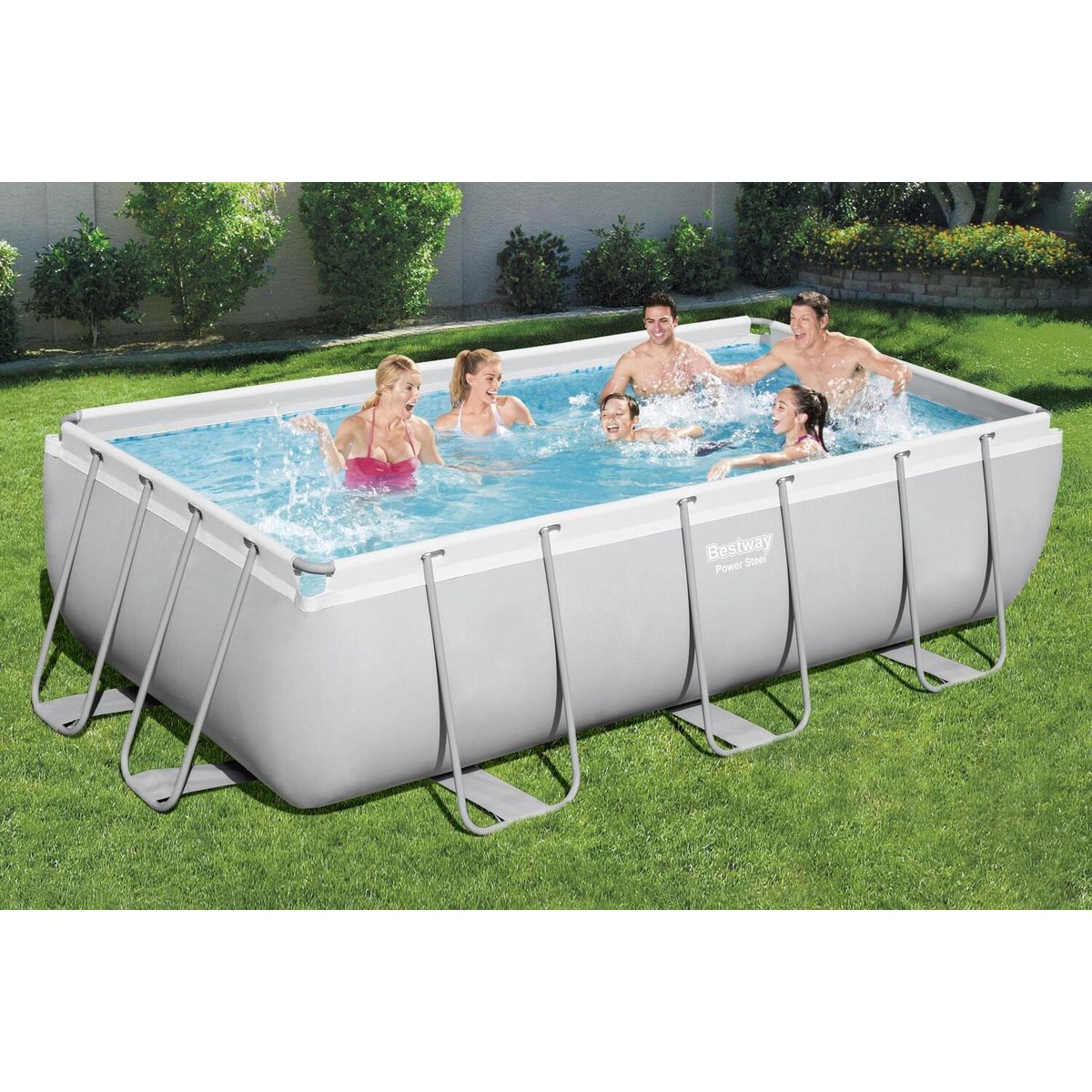 CONCEPT USINE Piscine tubulaire rectangulaire 4,04 x 2,01 x 1 m HAWI