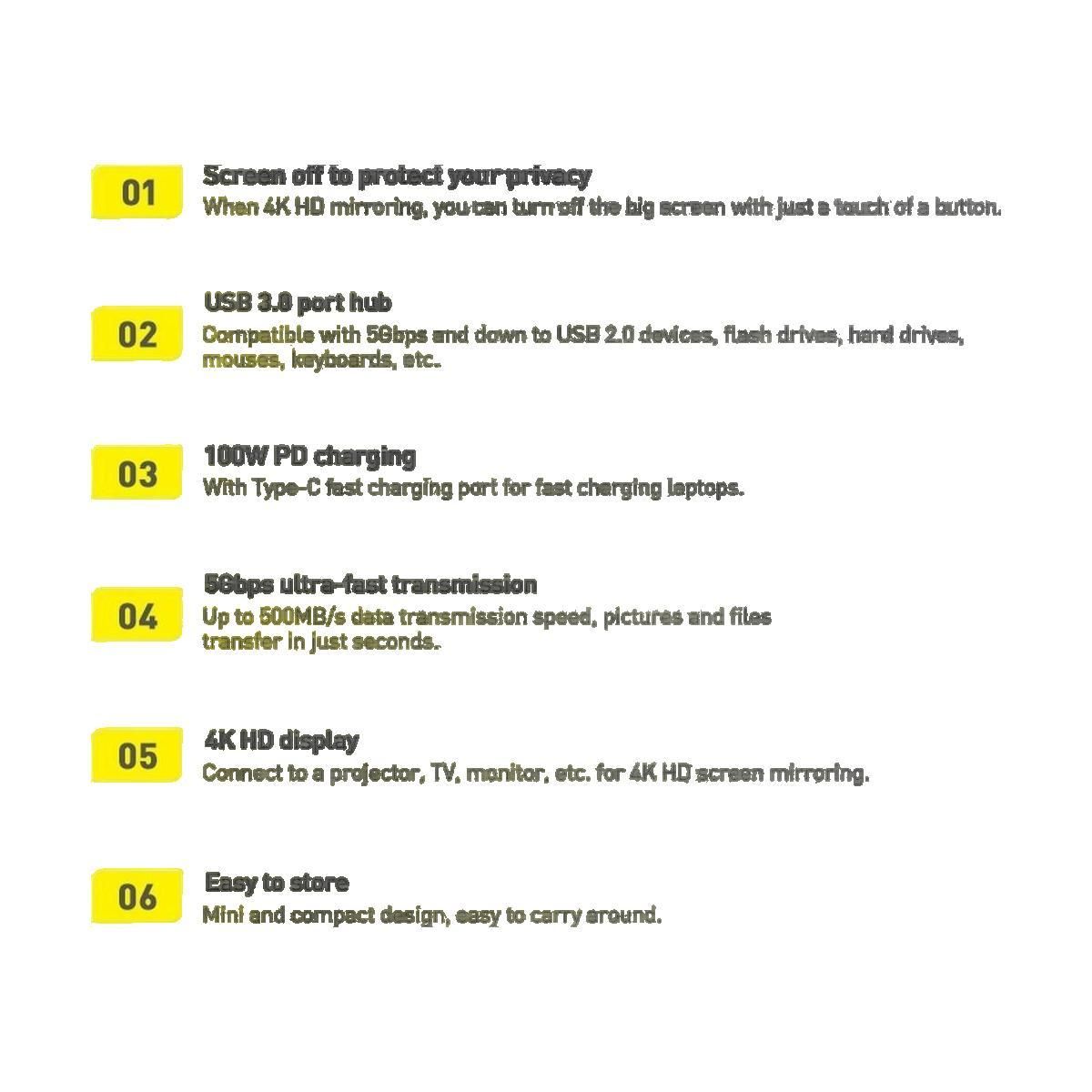 BASEUS Hub USB Baseus Lite Series Multifonction