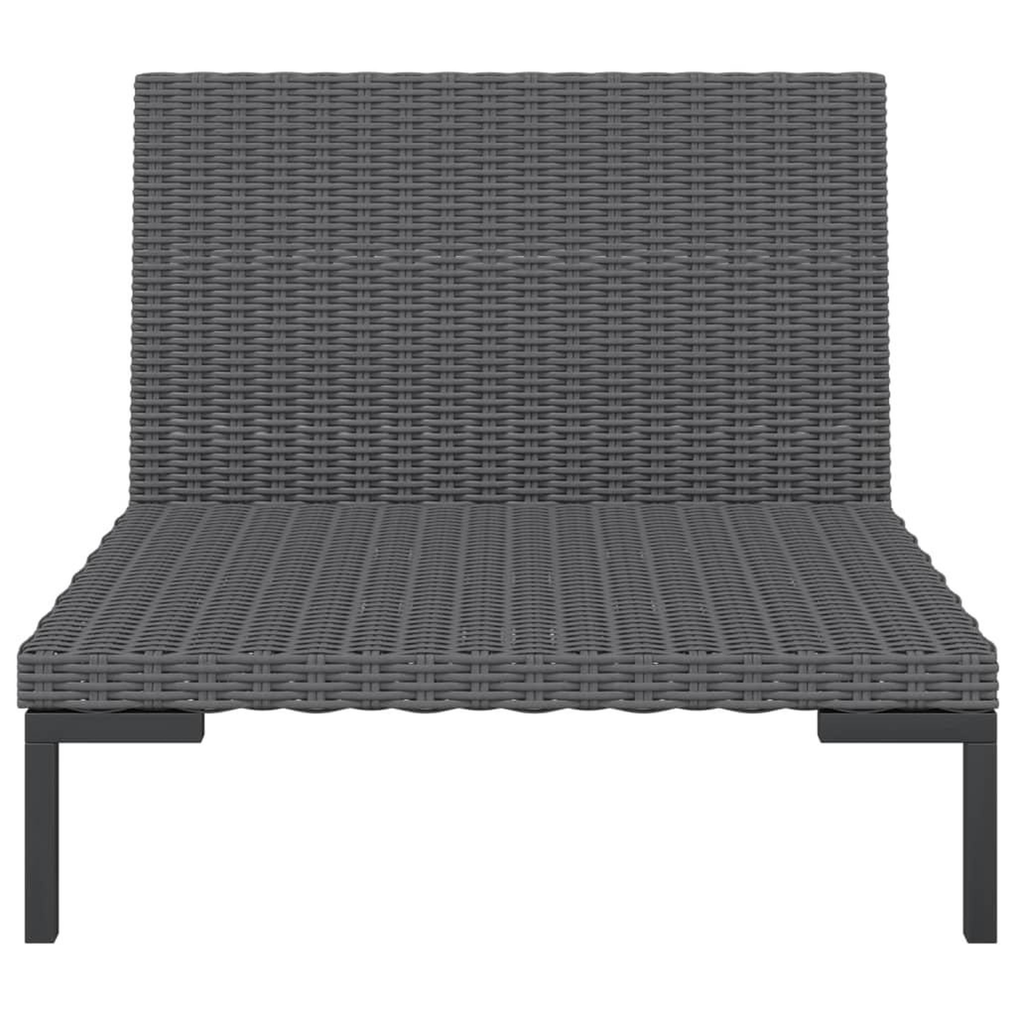 Voir la diapositive 5 : VIDAXL Canapes de jardin 2 pcs avec coussins Resine tressee demi-ronde