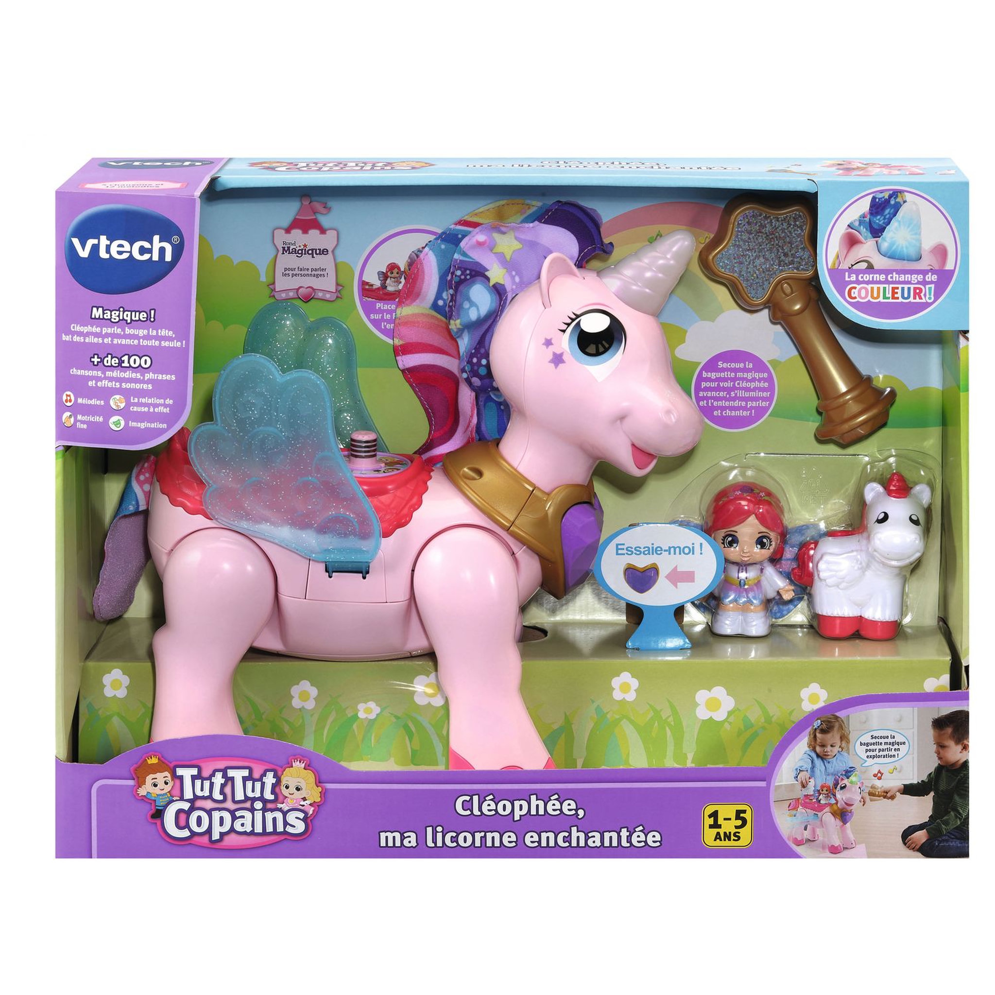 Voir la diapositive 3 : VTECH Cléophée ma licorne enchantée - Tut Tut Copains