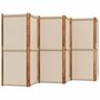 Voir la diapositive 3 : VIDAXL Cloison de separation 6 panneaux taupe 420x180 cm
