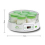 Voir la diapositive 2 : LITTLE BALANCE Yaourtière 7 pots + lot de 6 pots supplémentaires 12w - 8487