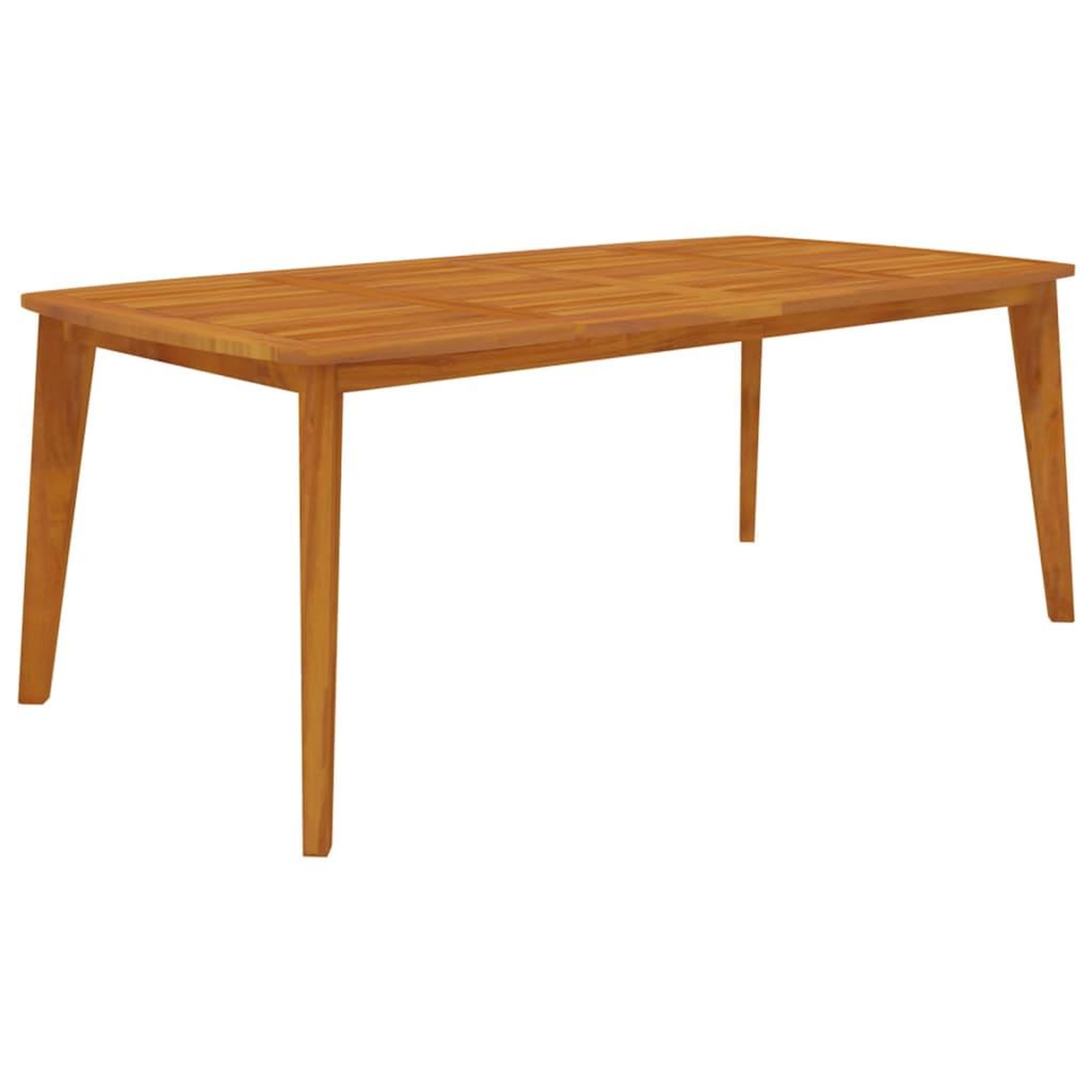 Voir la diapositive 2 : VIDAXL Table de jardin 200x100x75 cm Bois d'acacia solide