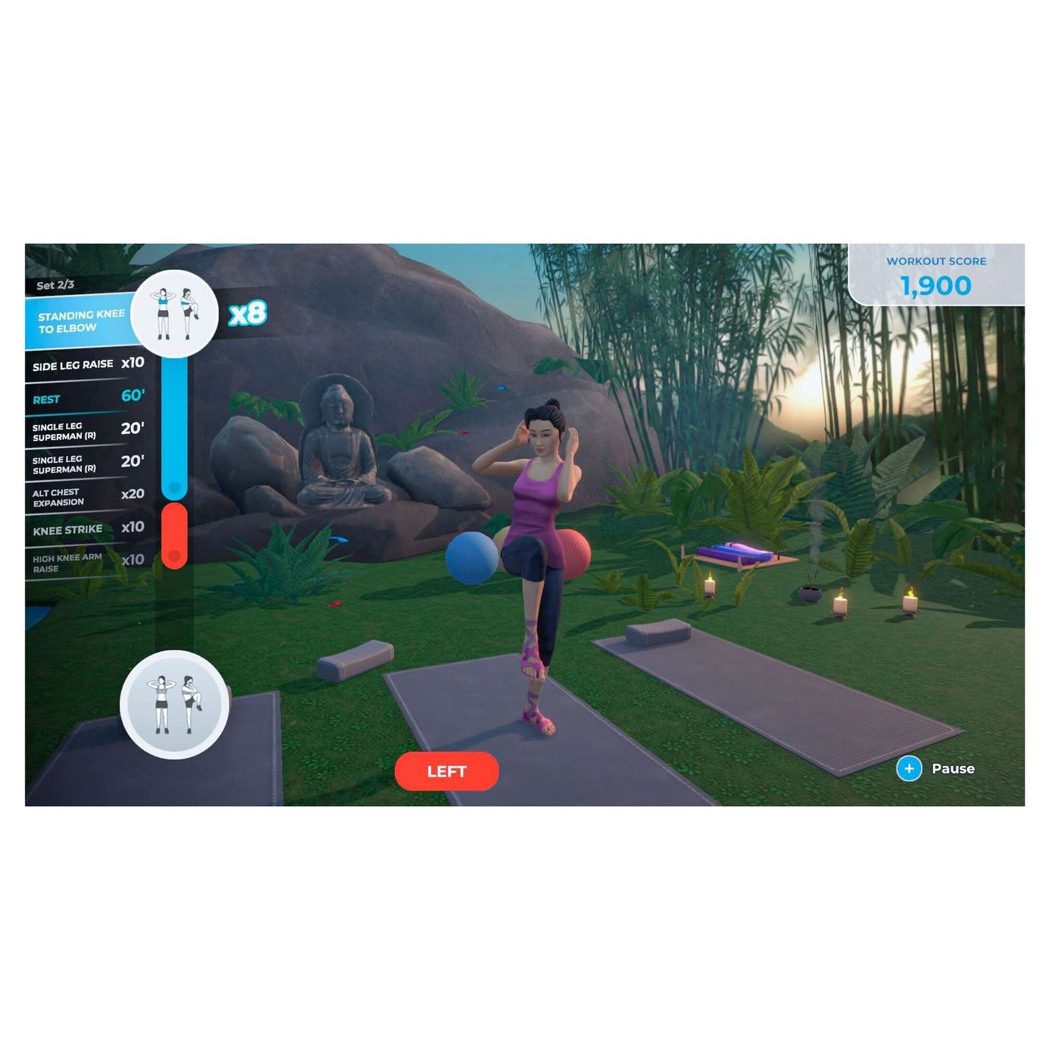 Voir la diapositive 3 : Let's Get Fit Nintendo Switch - Strap Inclus