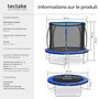 Voir la diapositive 6 : tectake Trampoline Ø 305 cm certifié GS noir/bleu