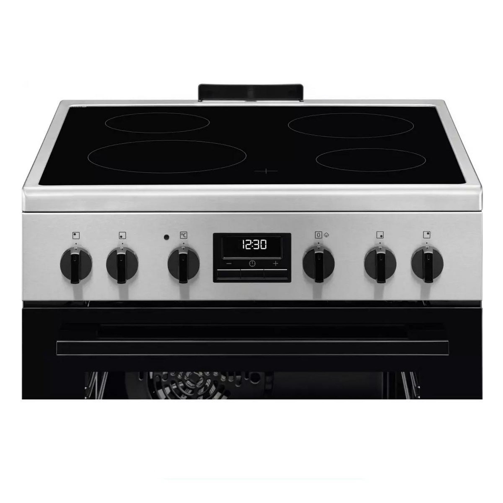 Voir la diapositive 3 : ELECTROLUX Cuisinière vitrocéramique 58l 4 feux inox - lkr664166x