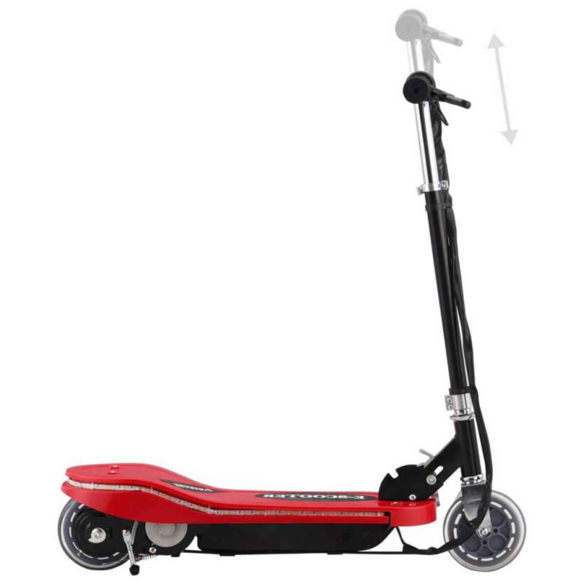 VIDAXL Trottinette électrique avec LED 120 W Rouge