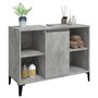 Voir la diapositive 4 : VIDAXL Meuble d'evier gris beton 80x33x60 cm bois d'ingenierie