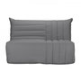 Voir la diapositive 1 : BULTEX Banquette BZ 3 places BECCI - Tissu gris - BULTEX - Made in France - L 142 x P 101 cm