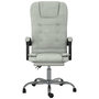 Voir la diapositive 3 : VIDAXL Fauteuil de massage inclinable de bureau Gris clair Velours