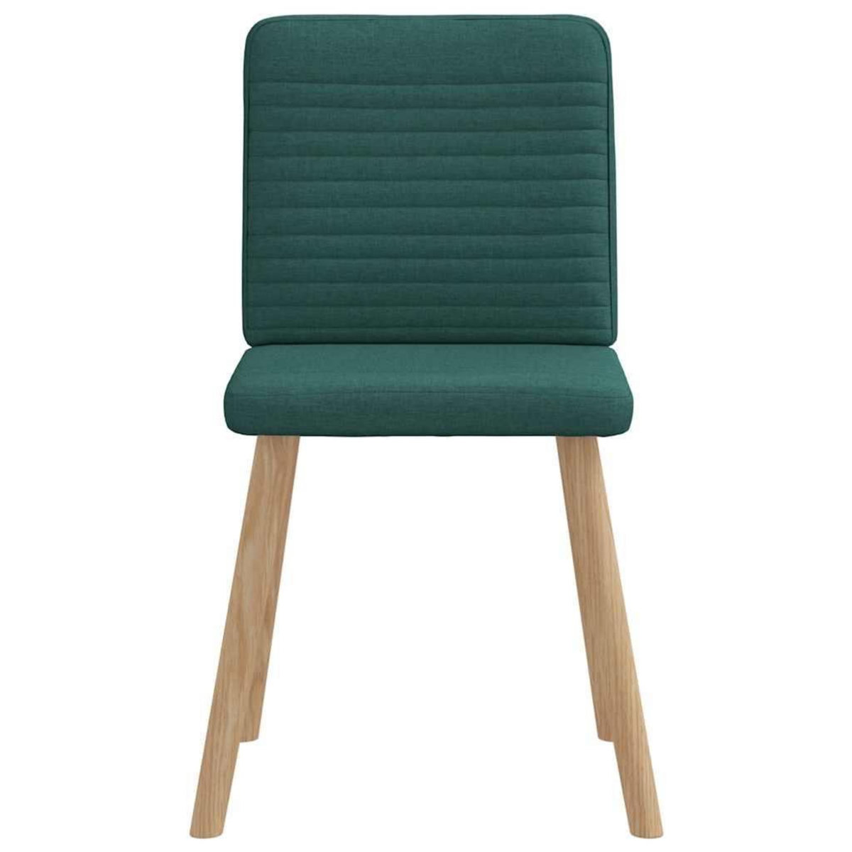 VIDAXL Chaises a manger lot de 4 vert fonce tissu