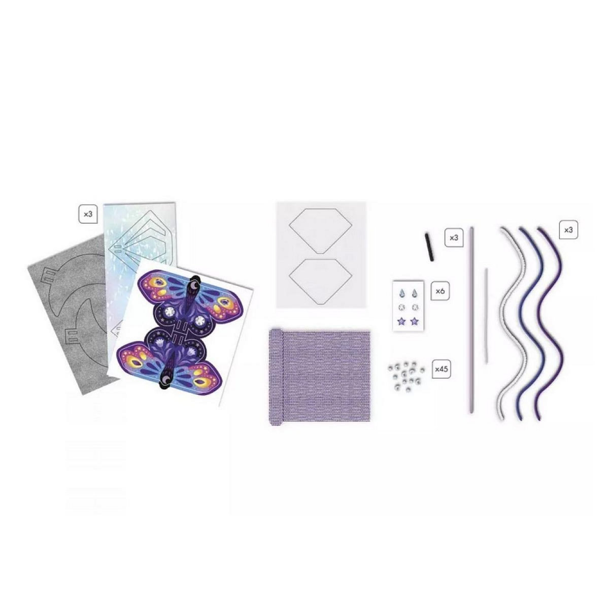 Juratoys-Janod École de magie - Kit de création de 3 baguettes magiques pour enfants