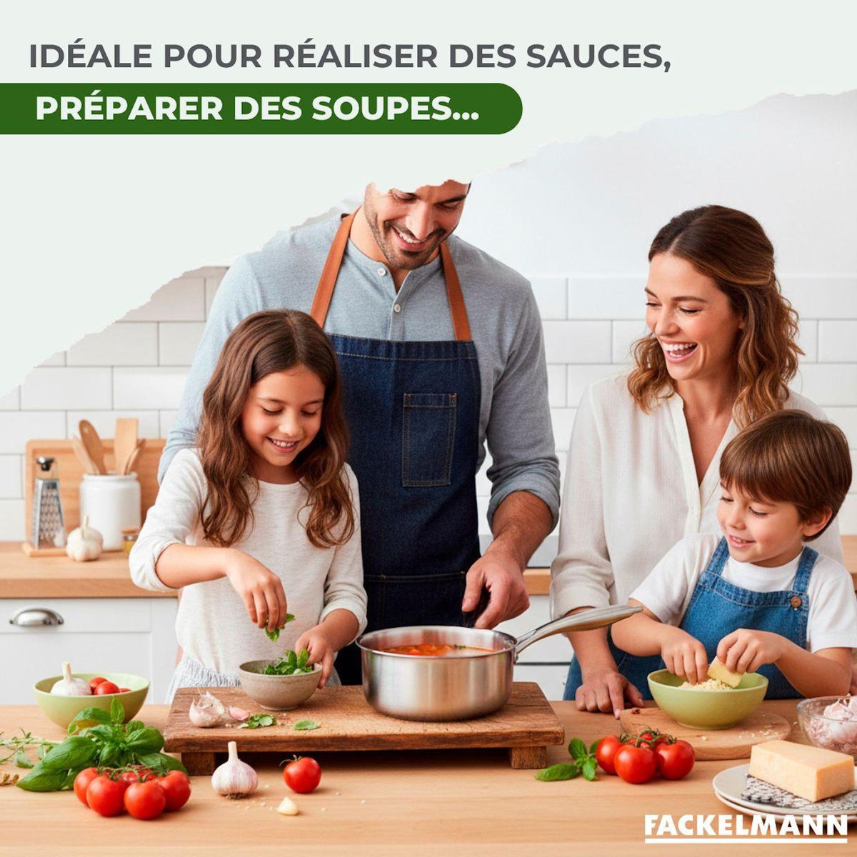 Fackelmann Casserole 14 cm en inox 18/10 Triply Fackelmann Vita3