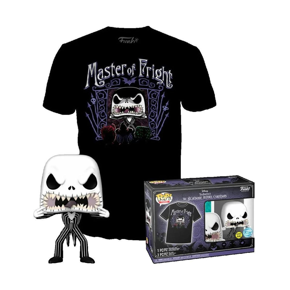 Funko Ensemble Funko Pop Jack Skellington T-shirt et figurine vinyle