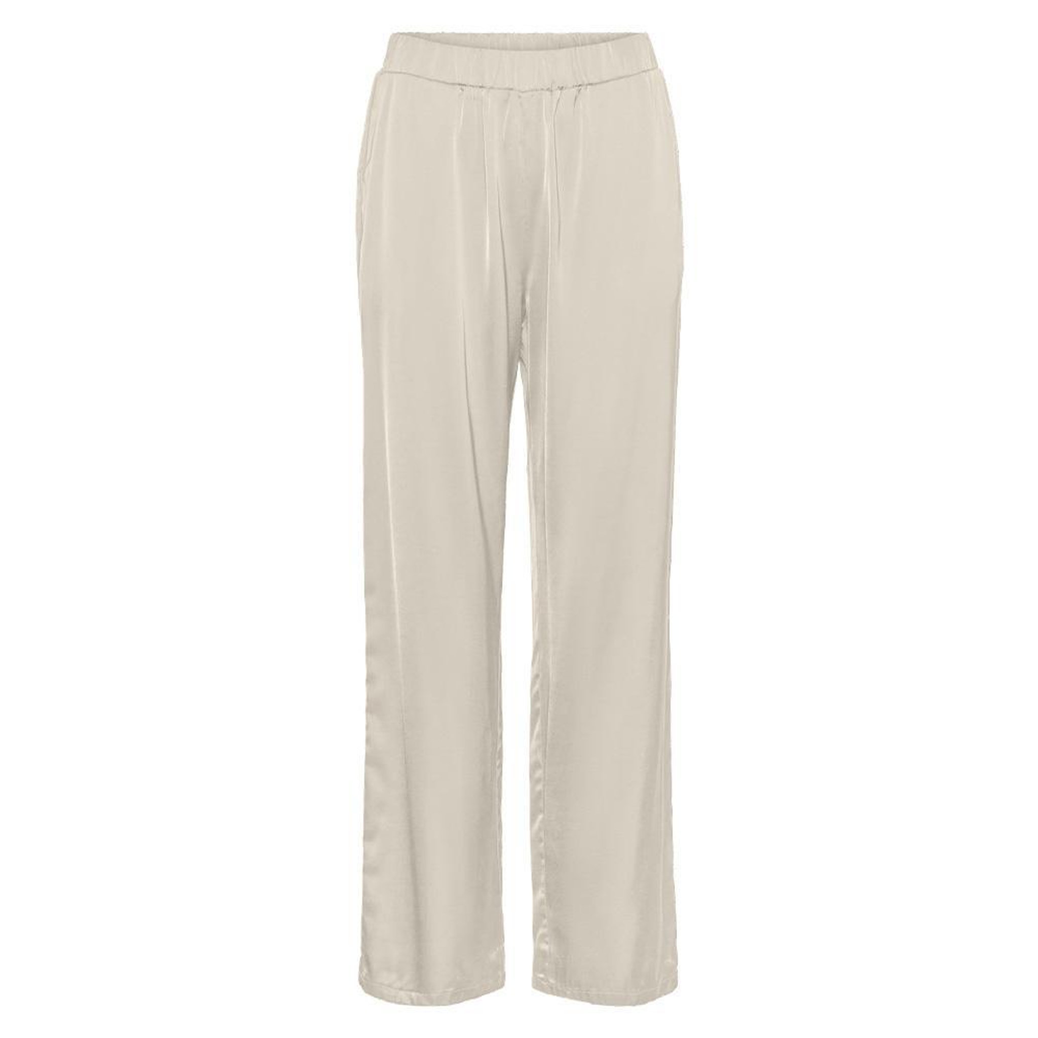 Vero Moda Pantalon fluide Beige Femme Vero Moda Trousers. Coloris disponibles : Beige