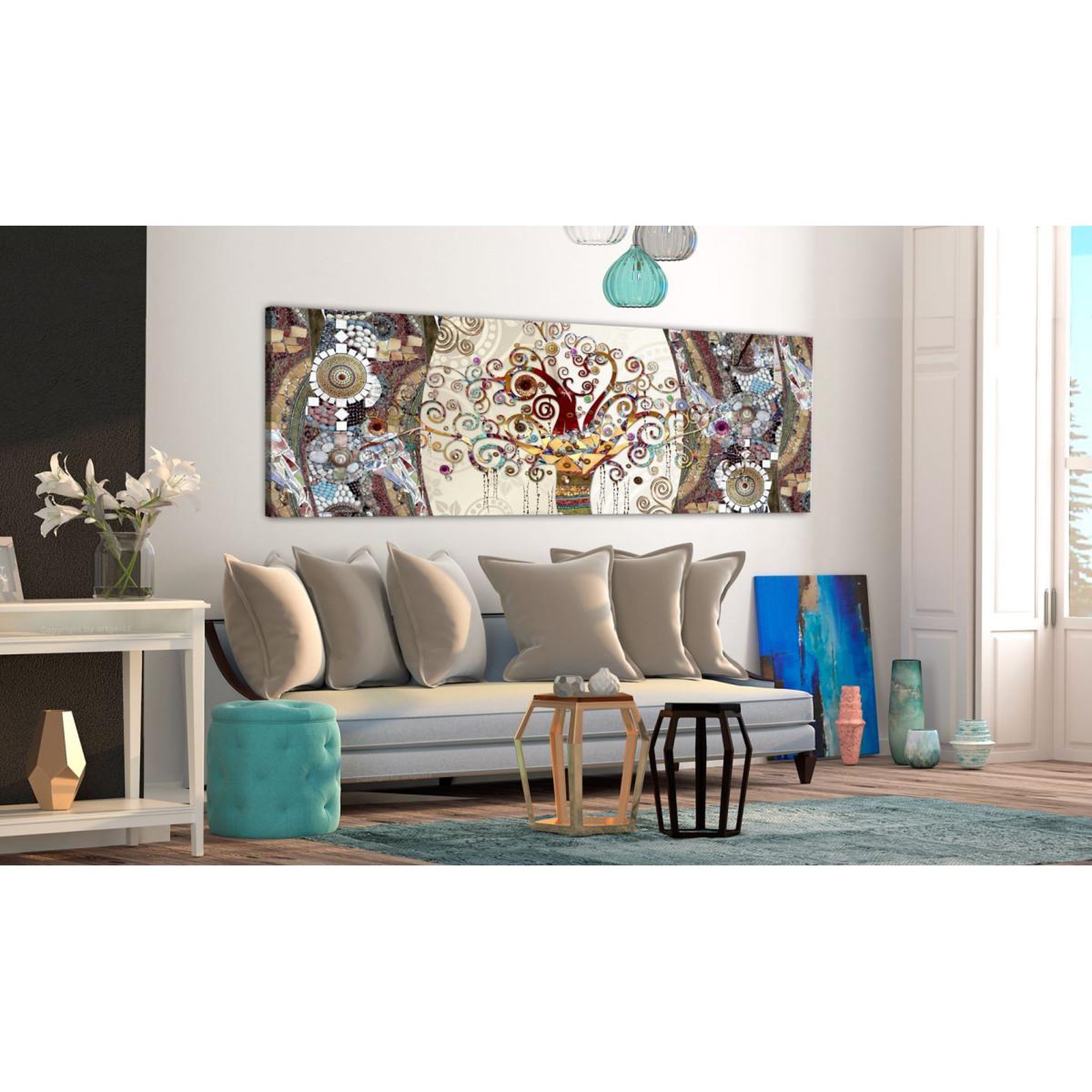 Voir la diapositive 2 : Paris Prix Tableau imprimé  mosaic abstract