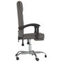 Voir la diapositive 4 : VIDAXL Fauteuil inclinable de bureau Gris Similicuir