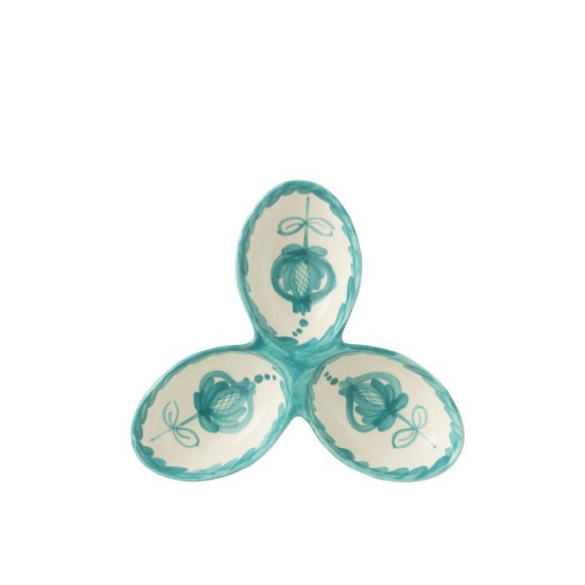 Paris Prix Service Apéritif en Céramique  Granada  24cm Bleu Aqua