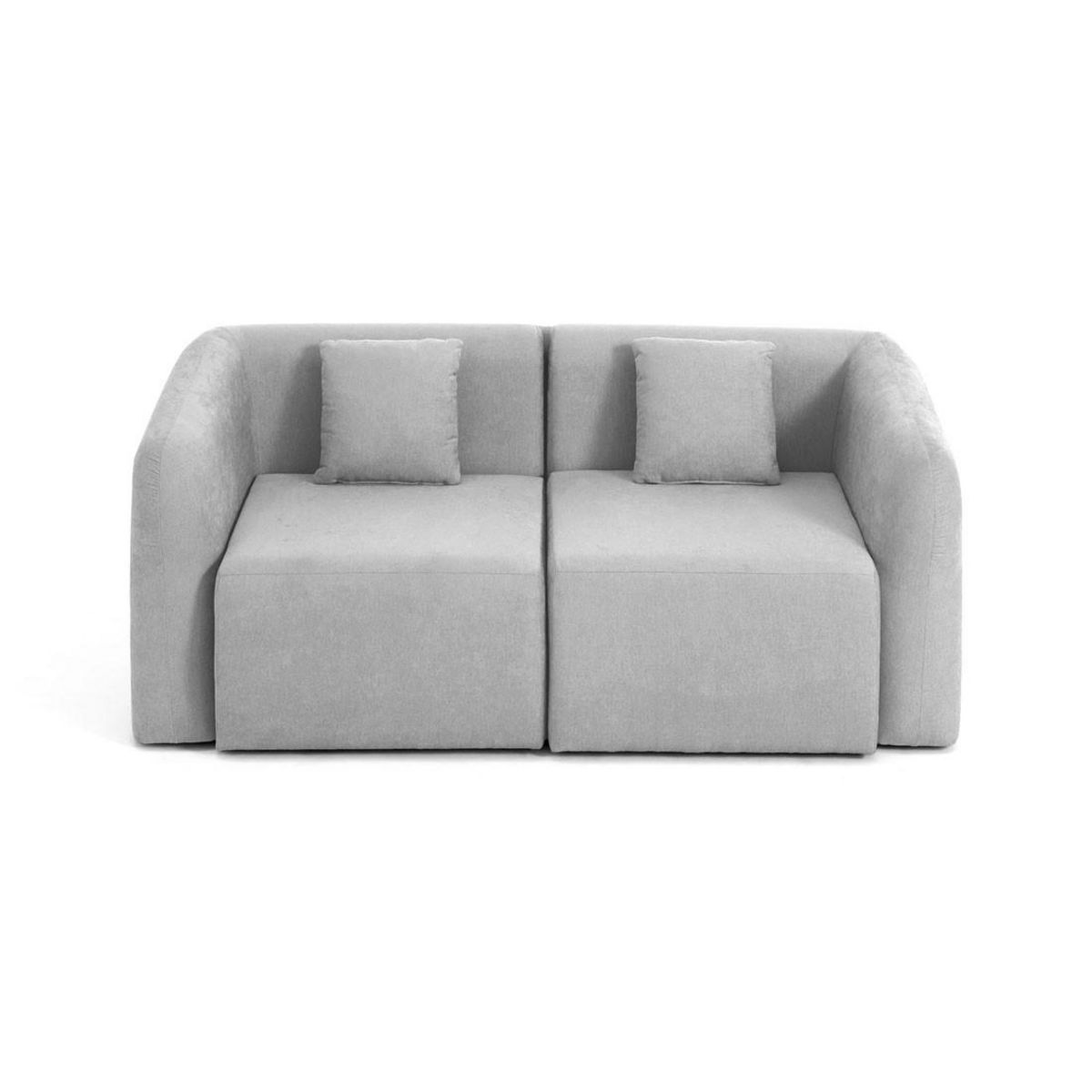 LISA DESIGN Ikare - canapé modulable 2 places - en tissu