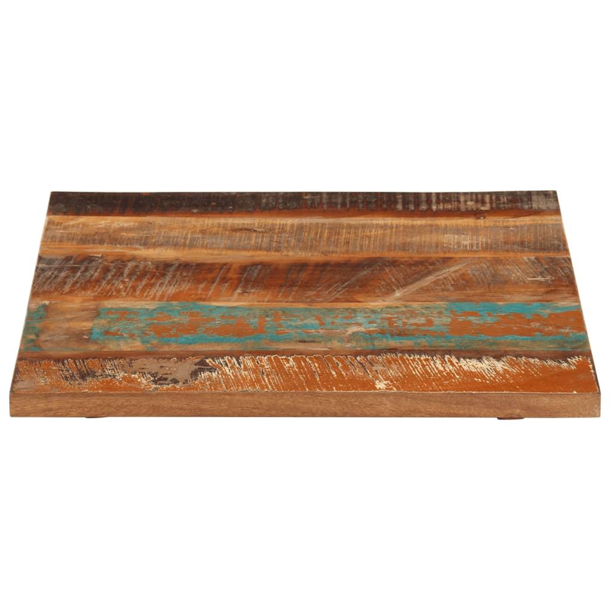 Voir la diapositive 2 : VIDAXL Dessus de table carre 60x60 cm 25-27 mm Bois de recuperation
