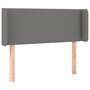 Voir la diapositive 2 : VIDAXL Tete de lit avec oreilles Gris fonce 83x16x78/88 cm Tissu