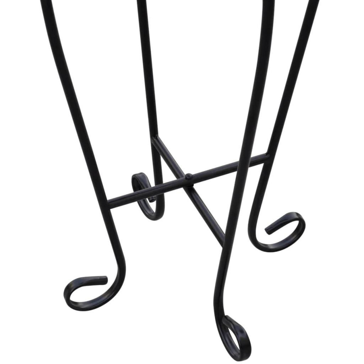 VIDAXL Table d'appoint Mosaïque Noir et blanc