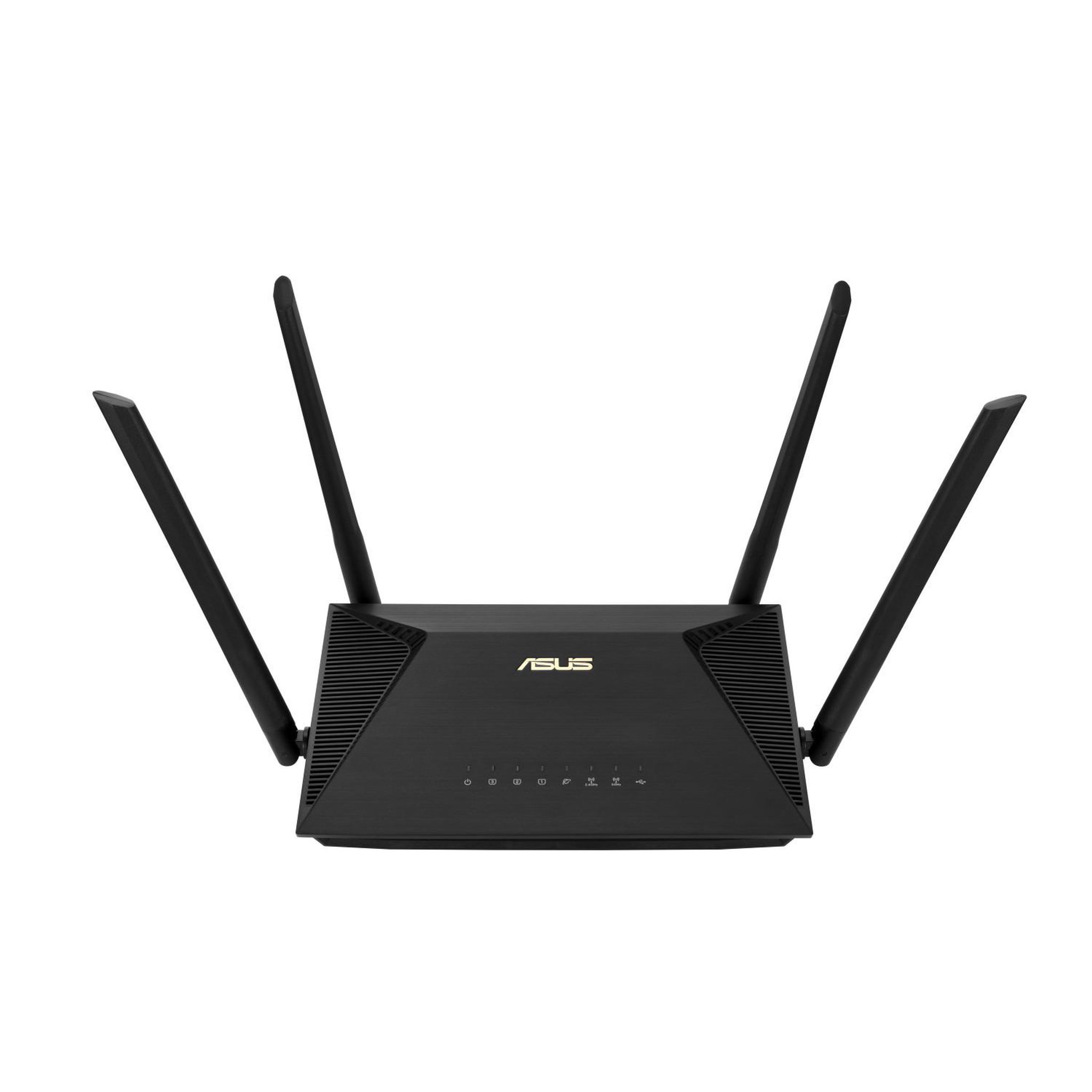 Voir la diapositive 3 : ASUS Routeur sans fil 802.11a b g n ac ax Bi bande Asus RT AX1800U Noir