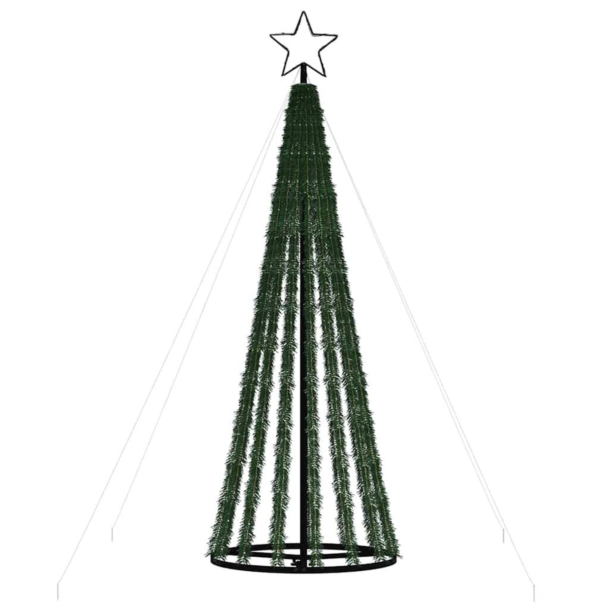 Voir la diapositive 5 : VIDAXL Sapin de Noël a LED 275 LED colorees 180 cm