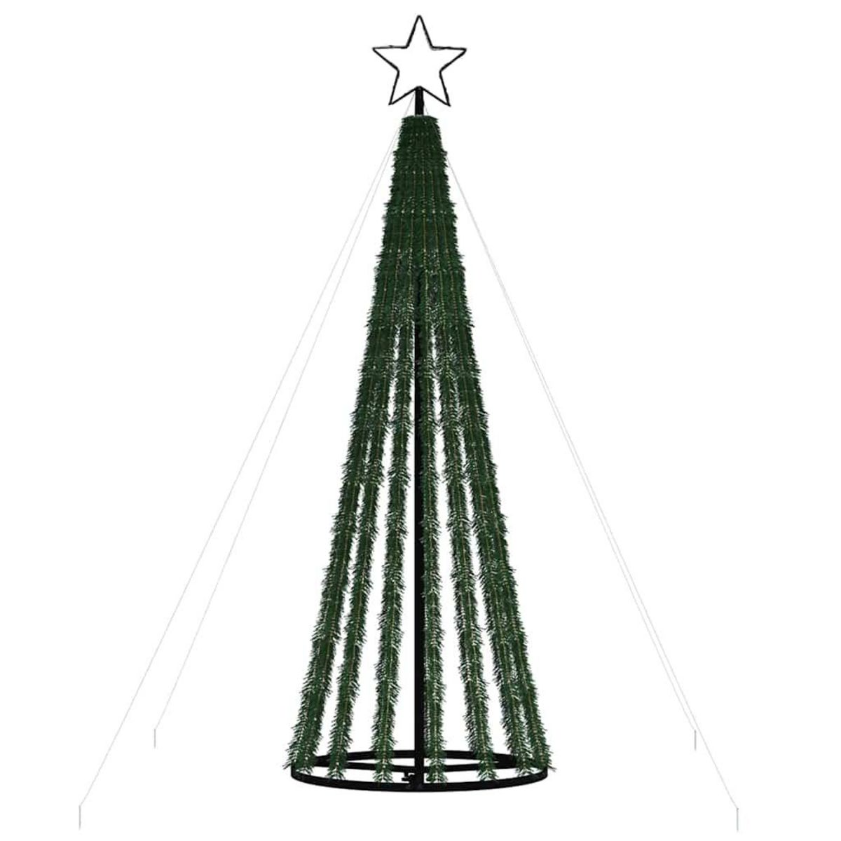 VIDAXL Sapin de Noël a LED 275 LED colorees 180 cm