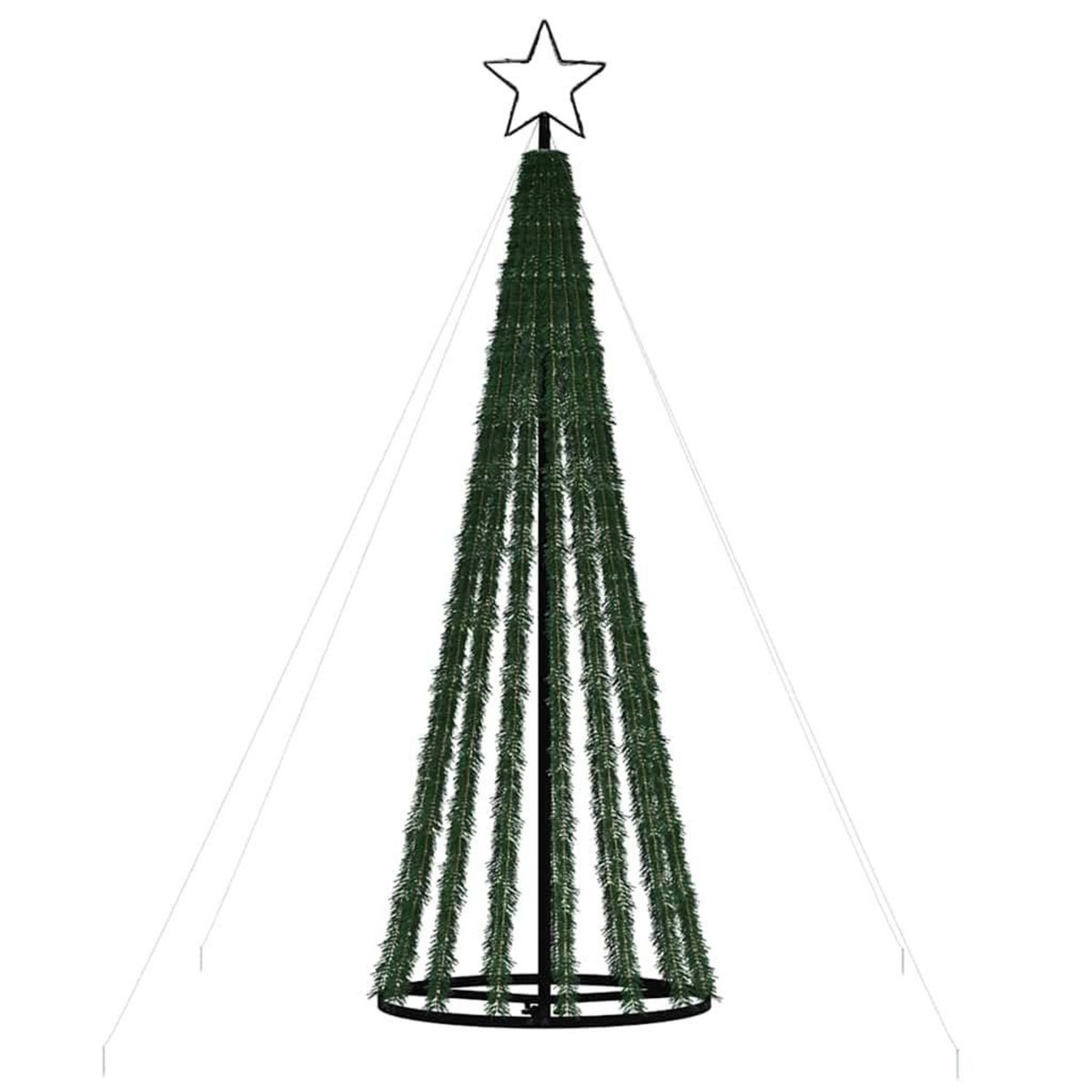 VIDAXL Sapin de Noël a LED 275 LED colorees 180 cm