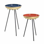 Paris Prix Lot de 2 Tables d'Appoint  Alice  66cm Multicolore