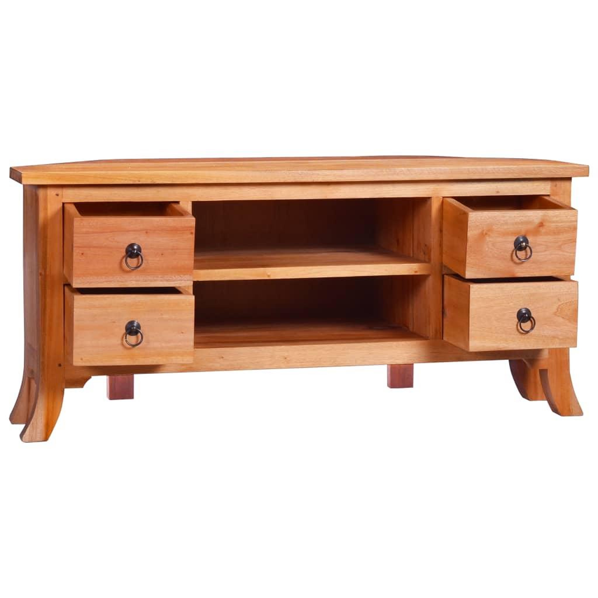 Voir la diapositive 3 : VIDAXL Meuble TV 100x40x45 cm Bois d'acajou massif