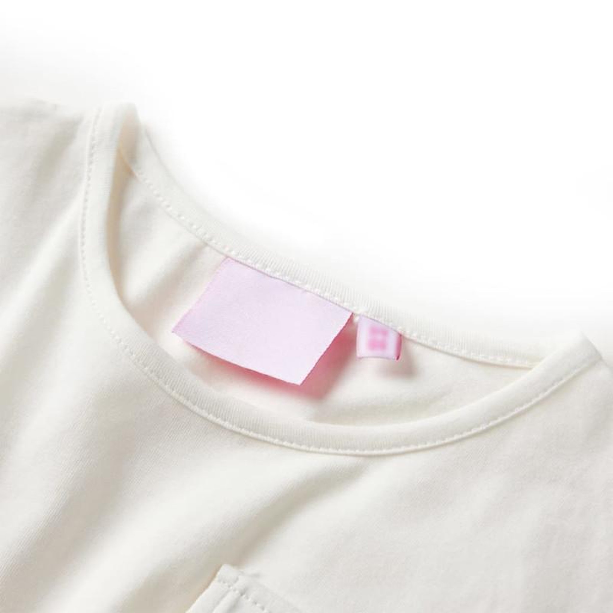 Voir la diapositive 3 : VIDAXL Robe enfants à manches courtes écru 116
