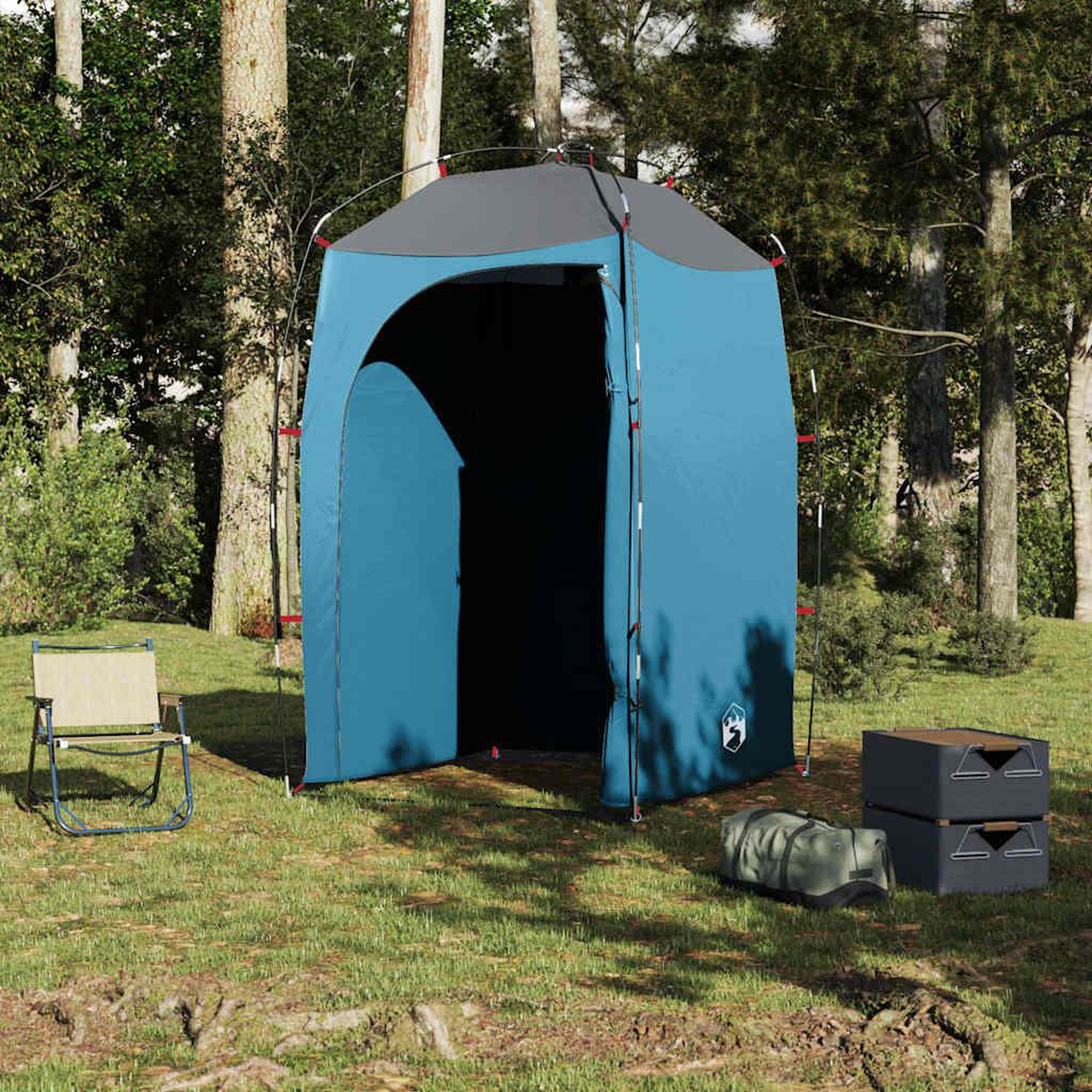 Voir la diapositive 4 : VIDAXL Tente de douche bleu impermeable
