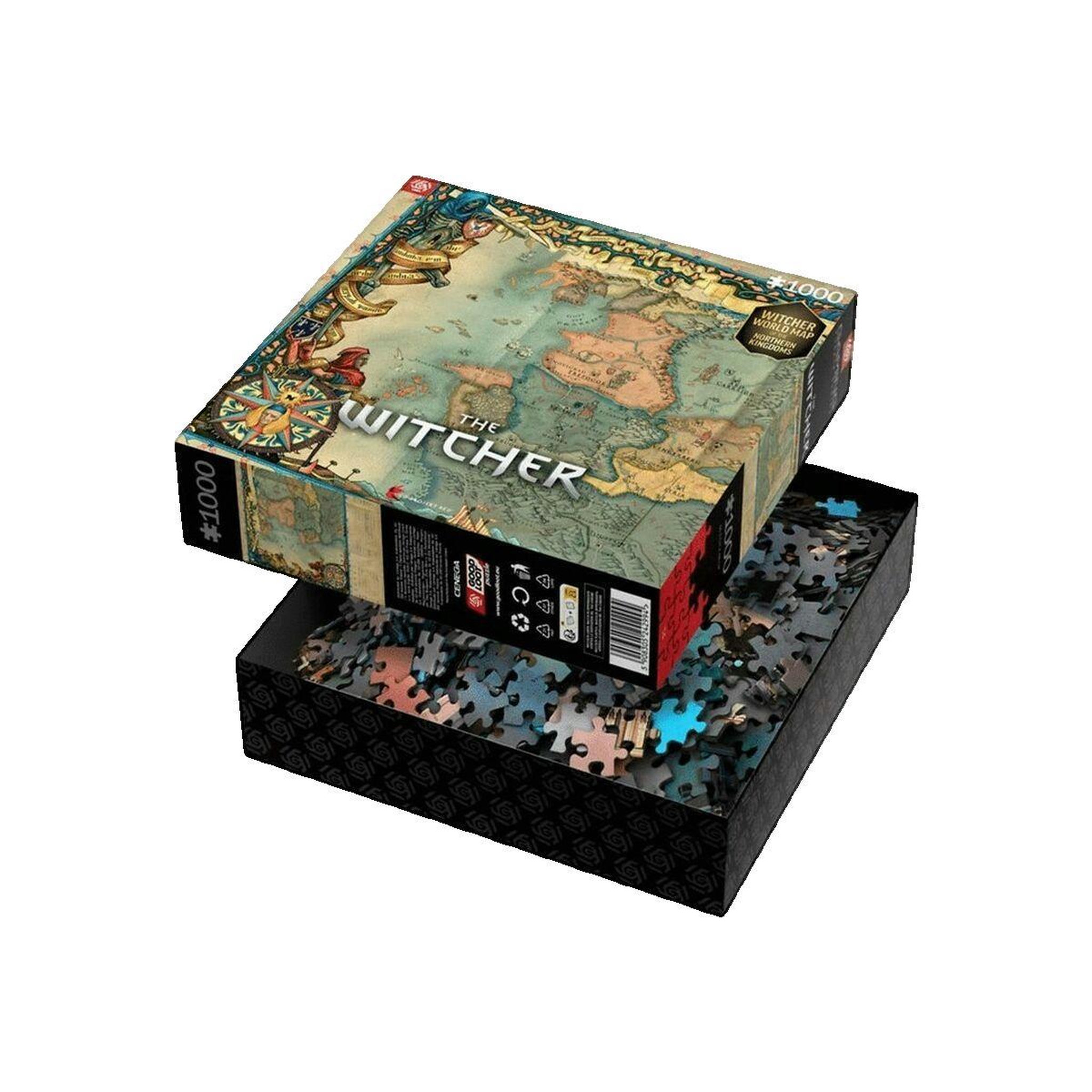 Voir la diapositive 2 : Just for games Puzzle 1000 pièces The Witcher 3 – Northern Kingdoms – Puzzle adulte paysage – Haute qualité