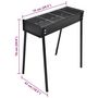 Voir la diapositive 5 : VIDAXL Support de barbecue au charbon de bois Carre 75x28 cm