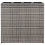 Voir la diapositive 3 : VIDAXL Lits sureleves de jardin avec 4 pots 2pcs Resine tressee Gris