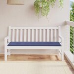 VIDAXL Coussin de banc de jardin bleu marine 150x50x3 cm tissu oxford