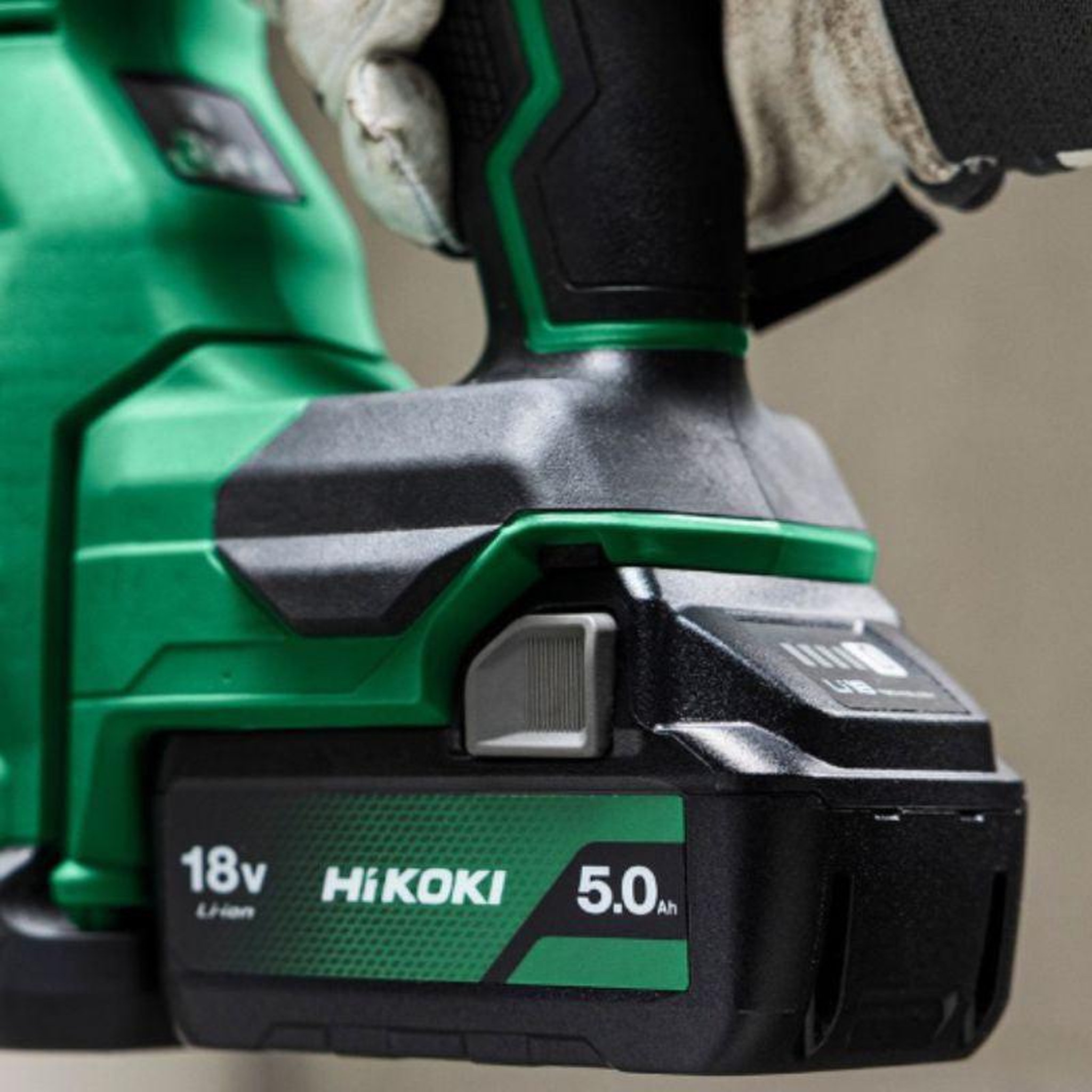 Voir la diapositive 2 : HIKOKI Batterie HIKOKI 18V 5Ah BSL1850MA Li-ion à glissièr compact indicateur de charge